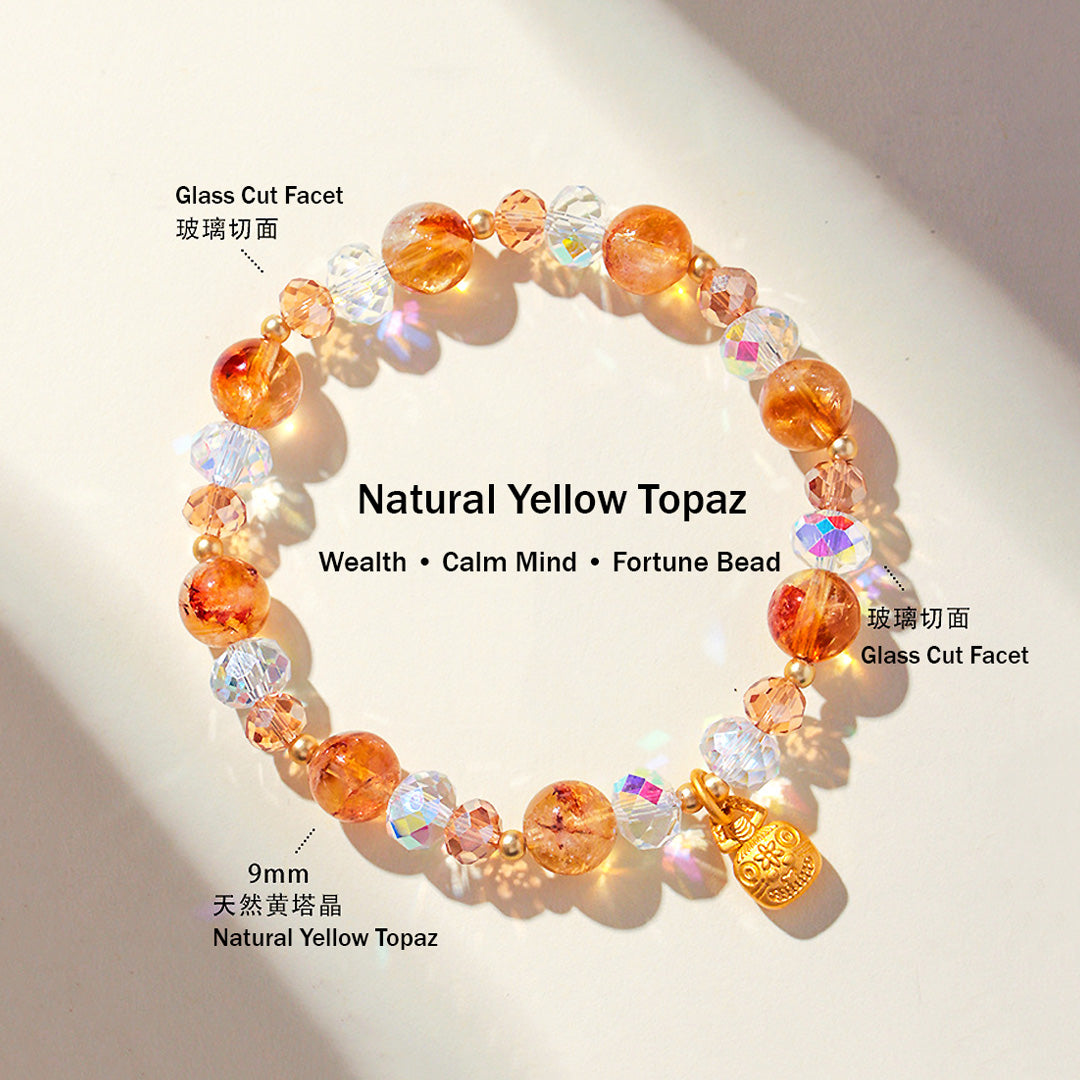 C229: The Fortune Glow Gemstone Bracelet Collection