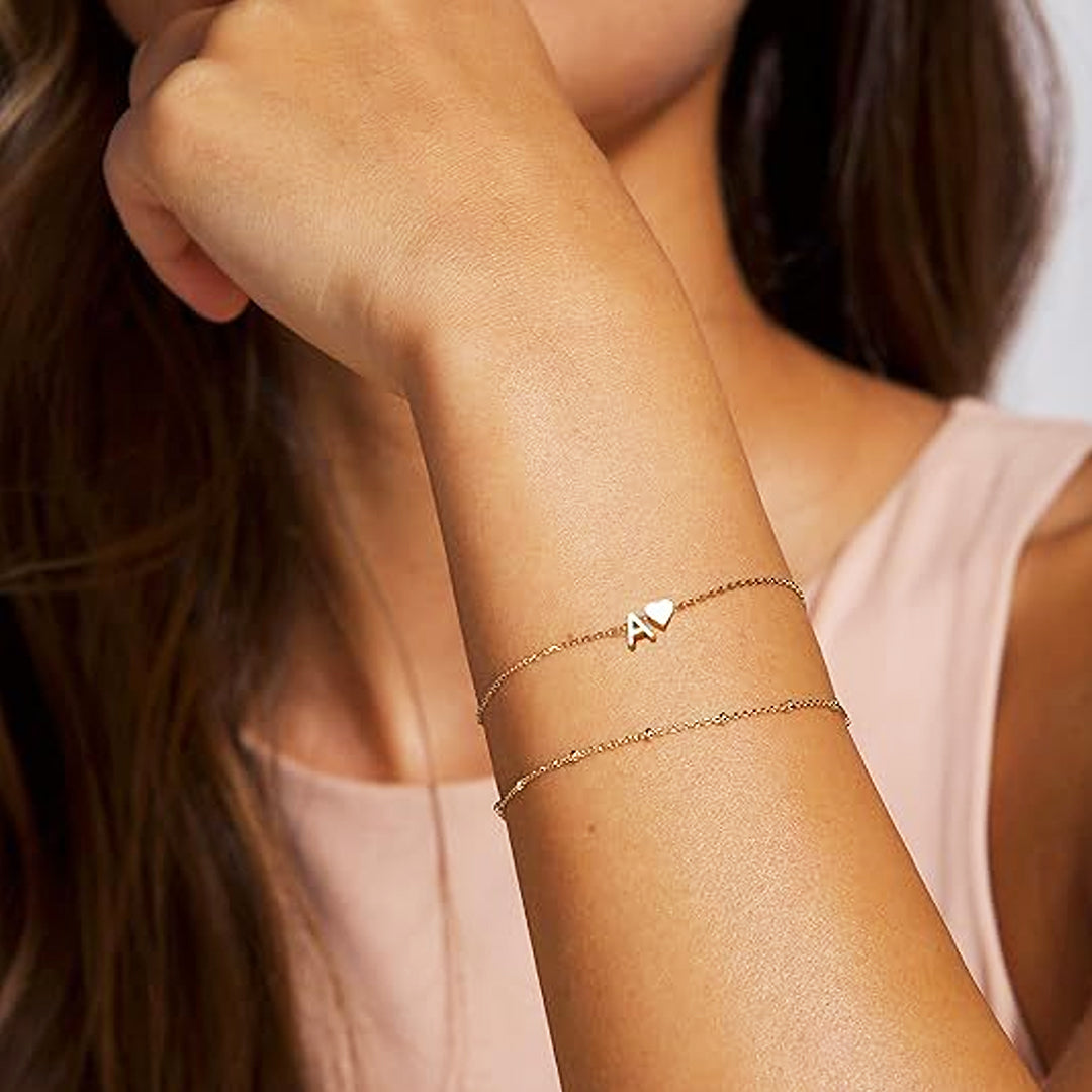 Luxe6410 - Double-Layer Alphabet Bracelet | Tiara.com.sg