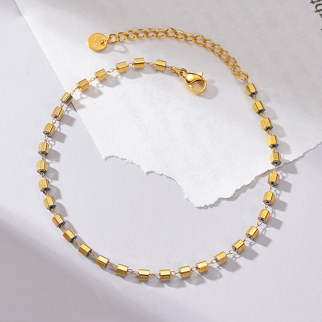 Luxe9262 金条脚链– Tiara.com.sg