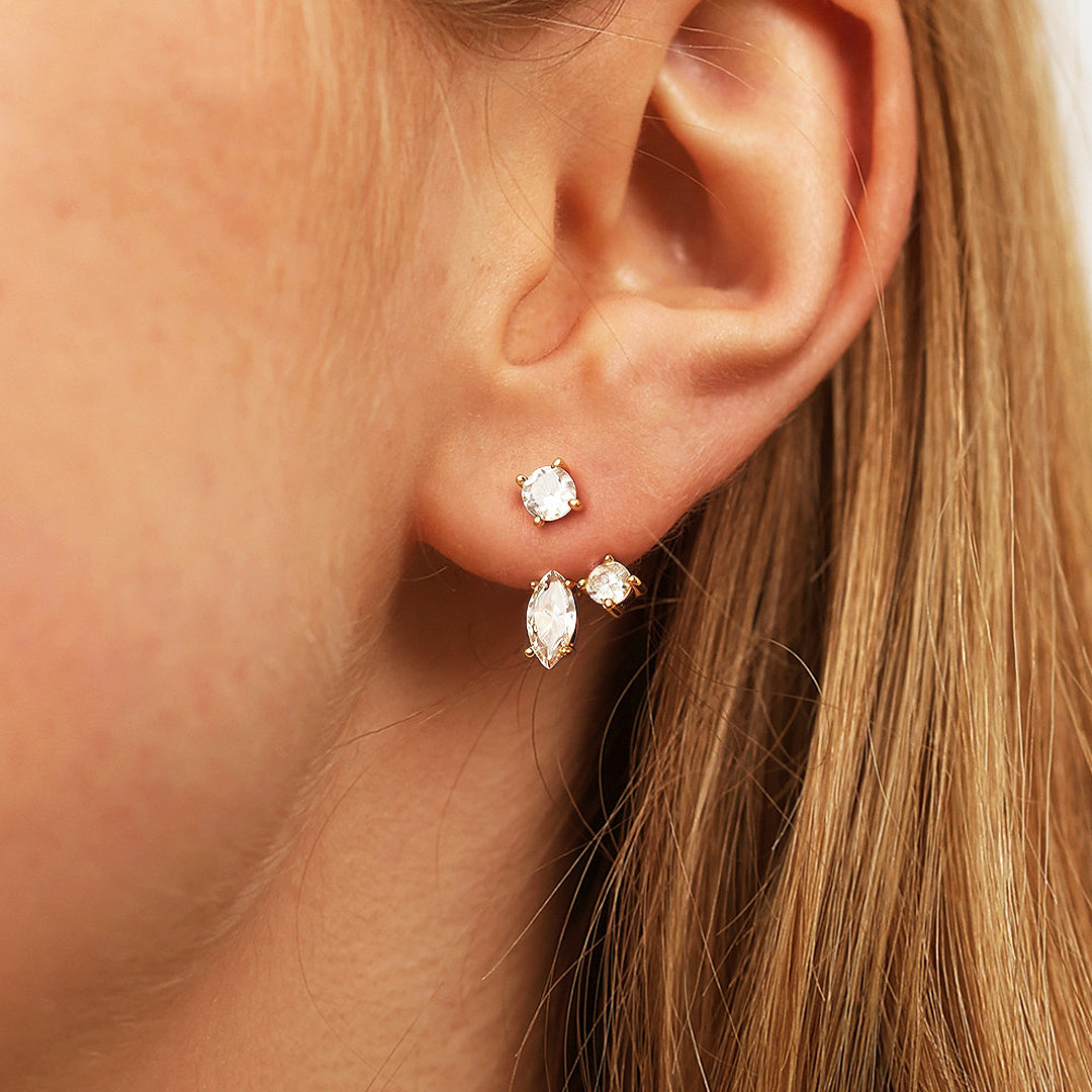 Prm8117: The Moissanite Dual Bloom Ear Jackets