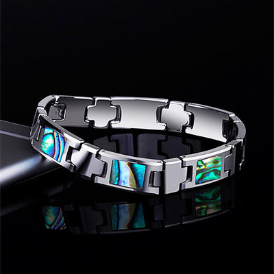 Deep-Sea Shell Tungsten Bracelet Tungsten Bracelets - Tiara.com.sg Singapore Jewelry Shop