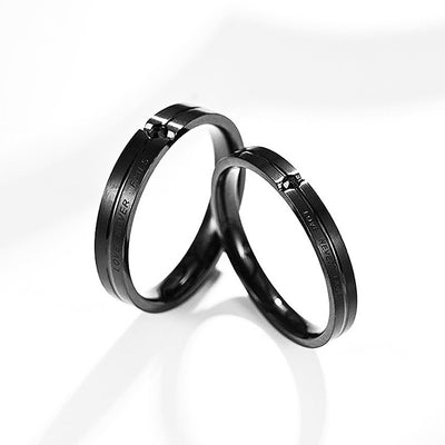 Love Never Fails (Black) Ring - Tiara.com.sg Singapore Jewelry Shop