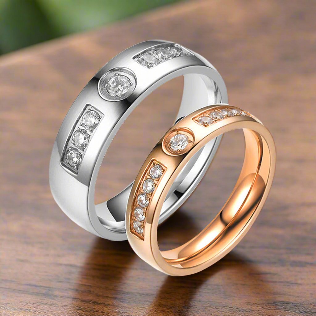 Same day delivery Ring Size, Rose Gold Rings for Couples in