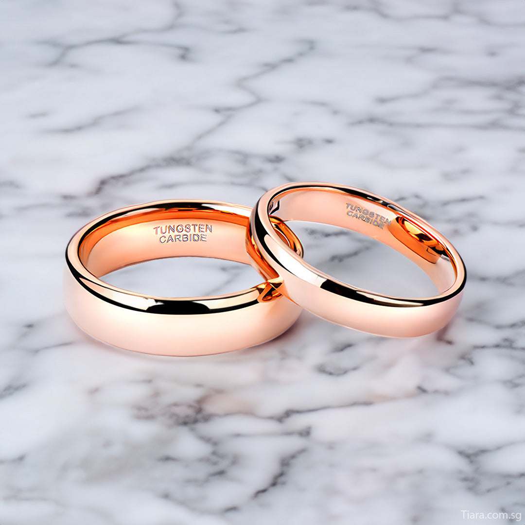 Rose Gold Rings - Tungsten