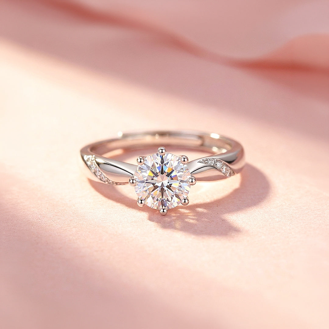 1 Carat Solitaire Adjustable Ring AR6