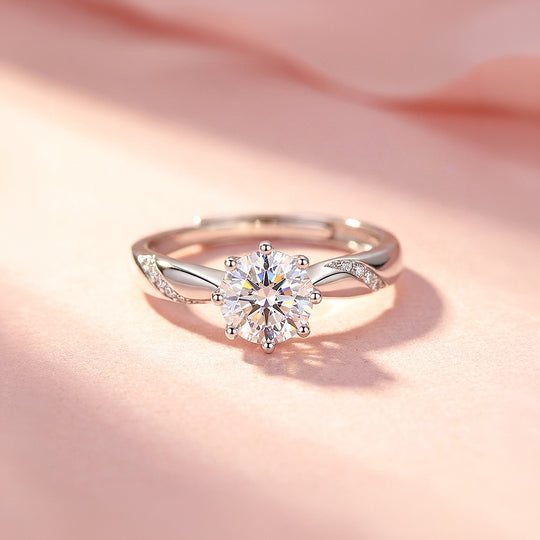 1 Carat Solitaire Adjustable Ring AR6