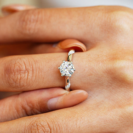 1 Carat Solitaire Adjustable Ring AR6