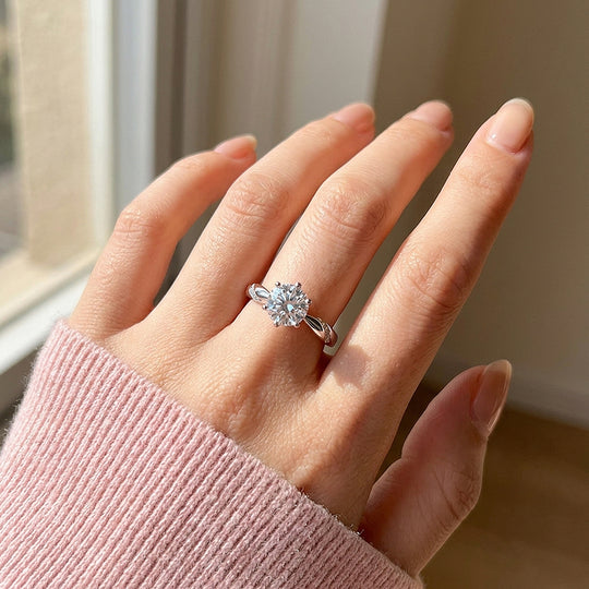 1 Carat Solitaire Adjustable Ring AR6