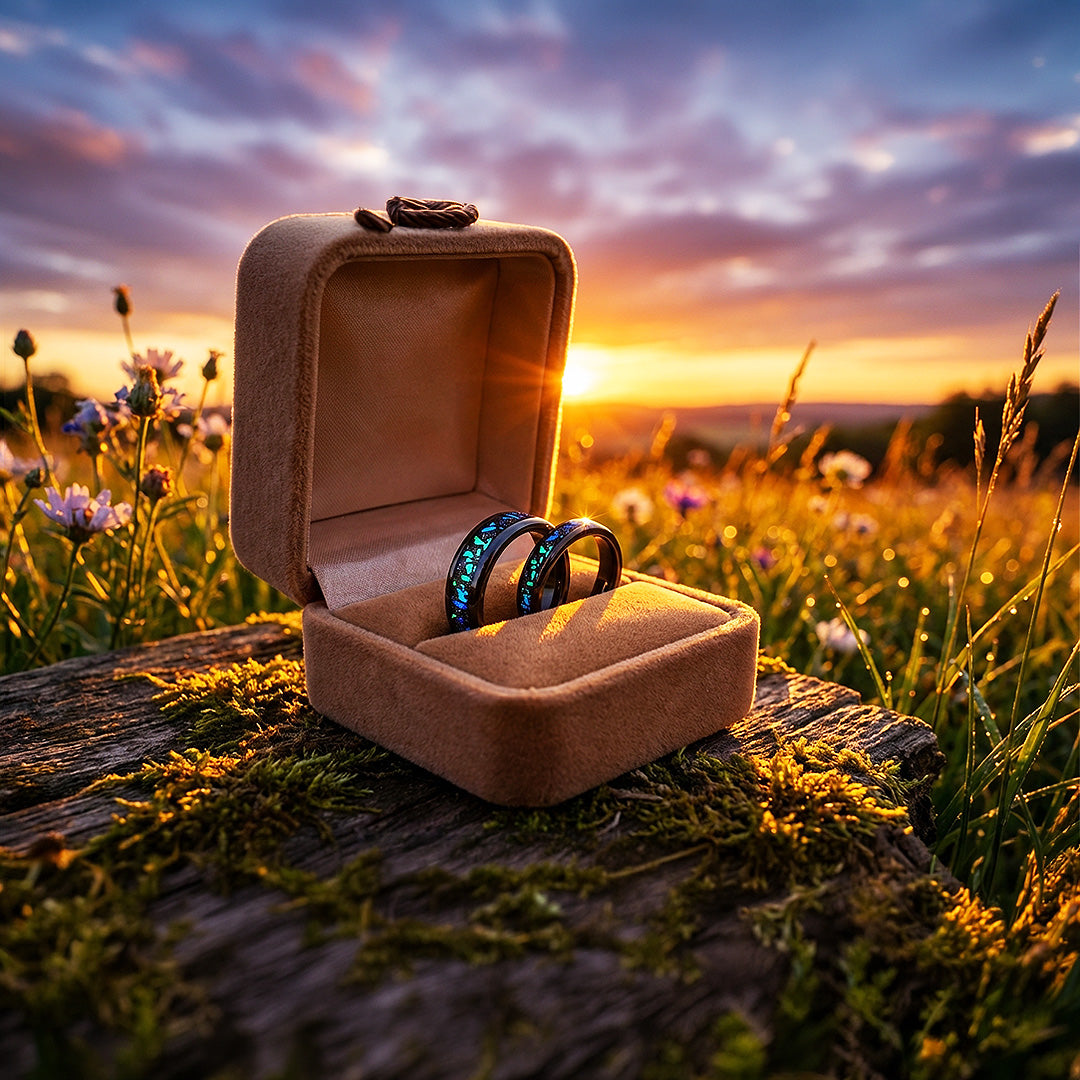 Avatar | Tungsten Couple Rings | Black Wedding Bands