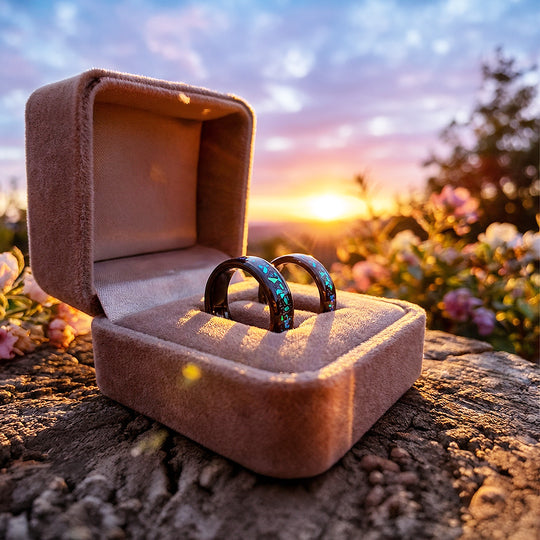 Avatar | Tungsten Couple Rings | Black Wedding Bands