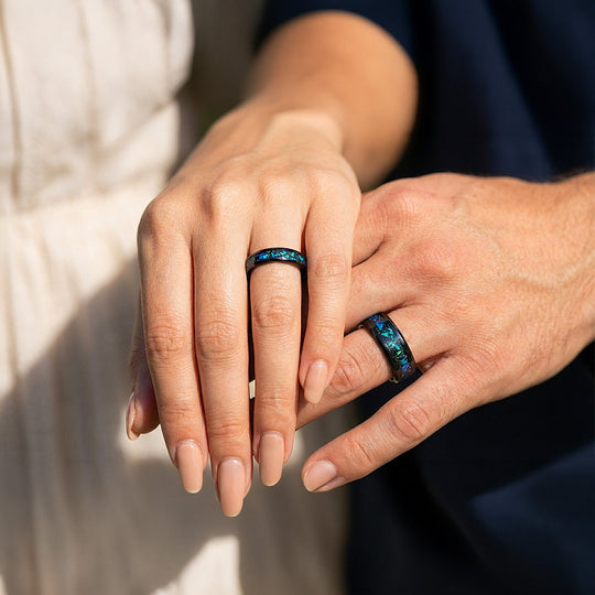 Avatar | Tungsten Couple Rings | Black Wedding Bands