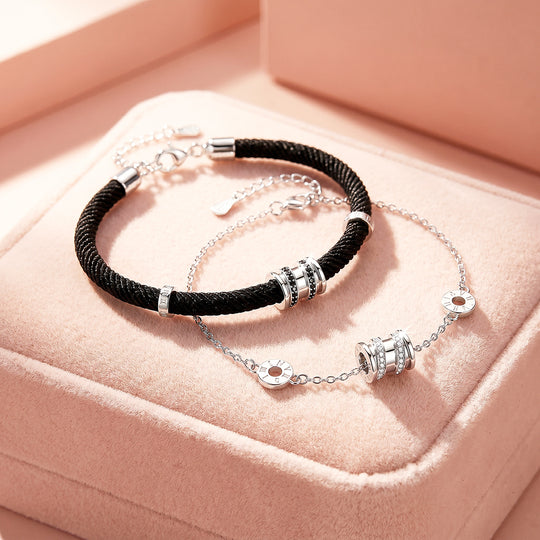 Bold &amp; Delicate Couple Bracelets