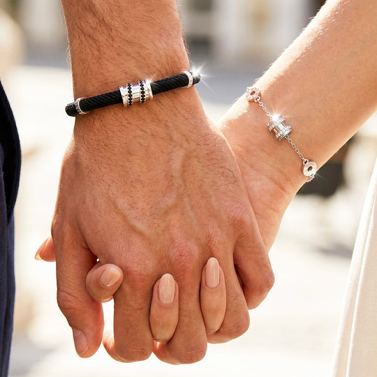 Bold &amp; Delicate Couple Bracelets
