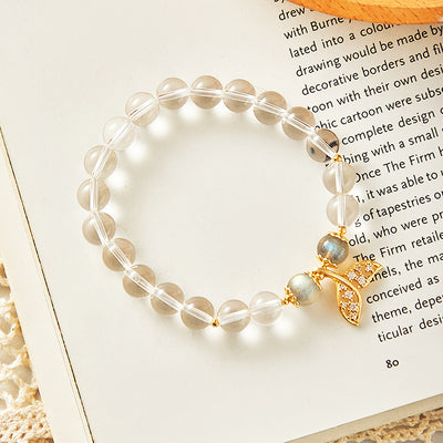 C124 - White Crystal and Grey Moonstone New Designs - Tiara.com.sg Singapore Jewelry Shop