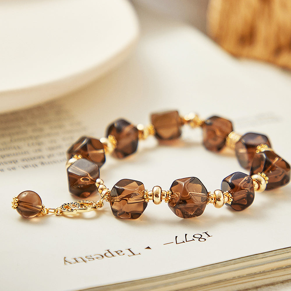 C131 - Citrine Crystal Bracelet Bracelet - Tiara.com.sg Singapore Jewelry & Bags