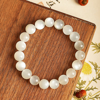 C135 - White Moonstone Bracelet - Tiara.com.sg Singapore Jewelry & Bags