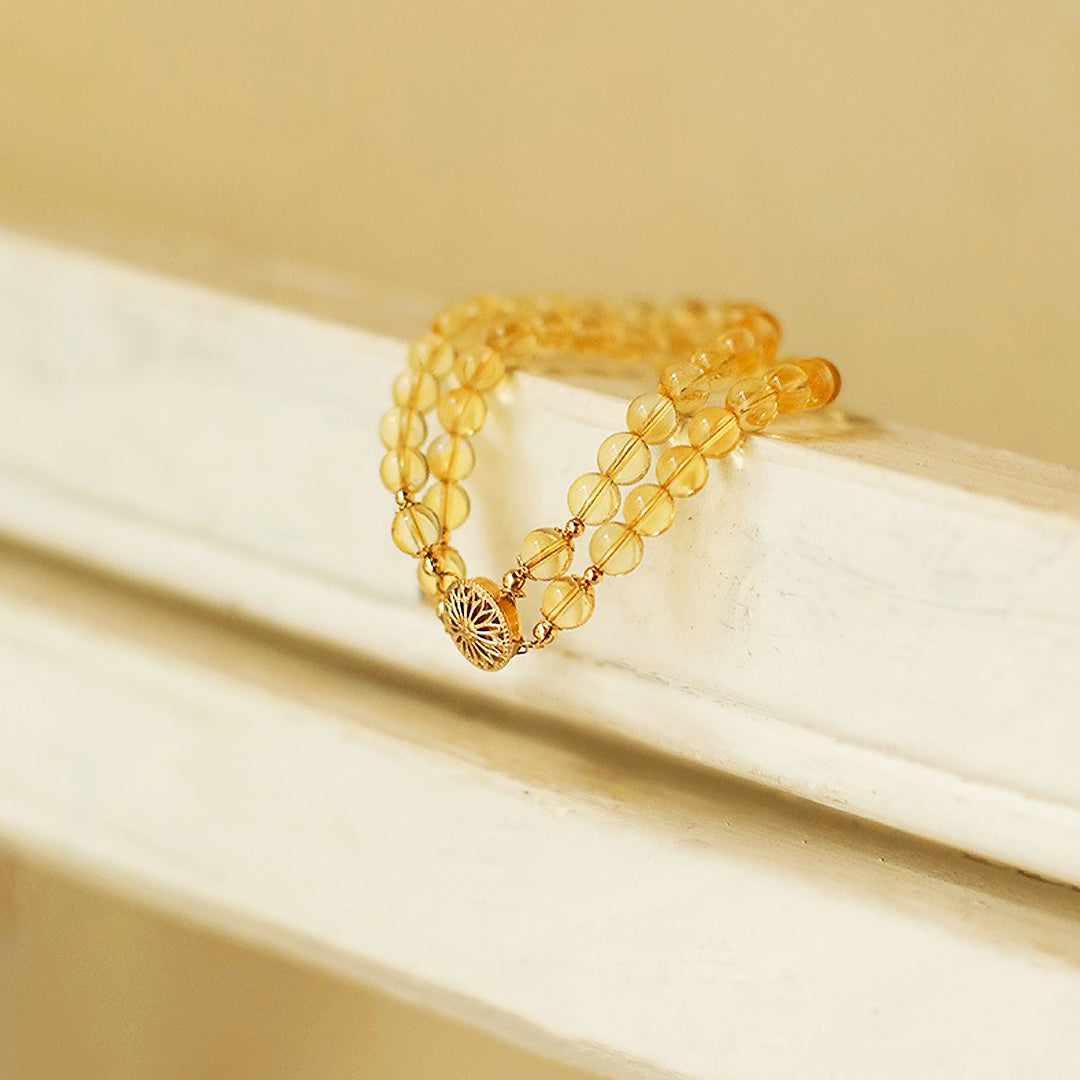 C138 - Citrine Crystal Bracelet Bracelet - Tiara.com.sg Singapore Jewelry & Bags