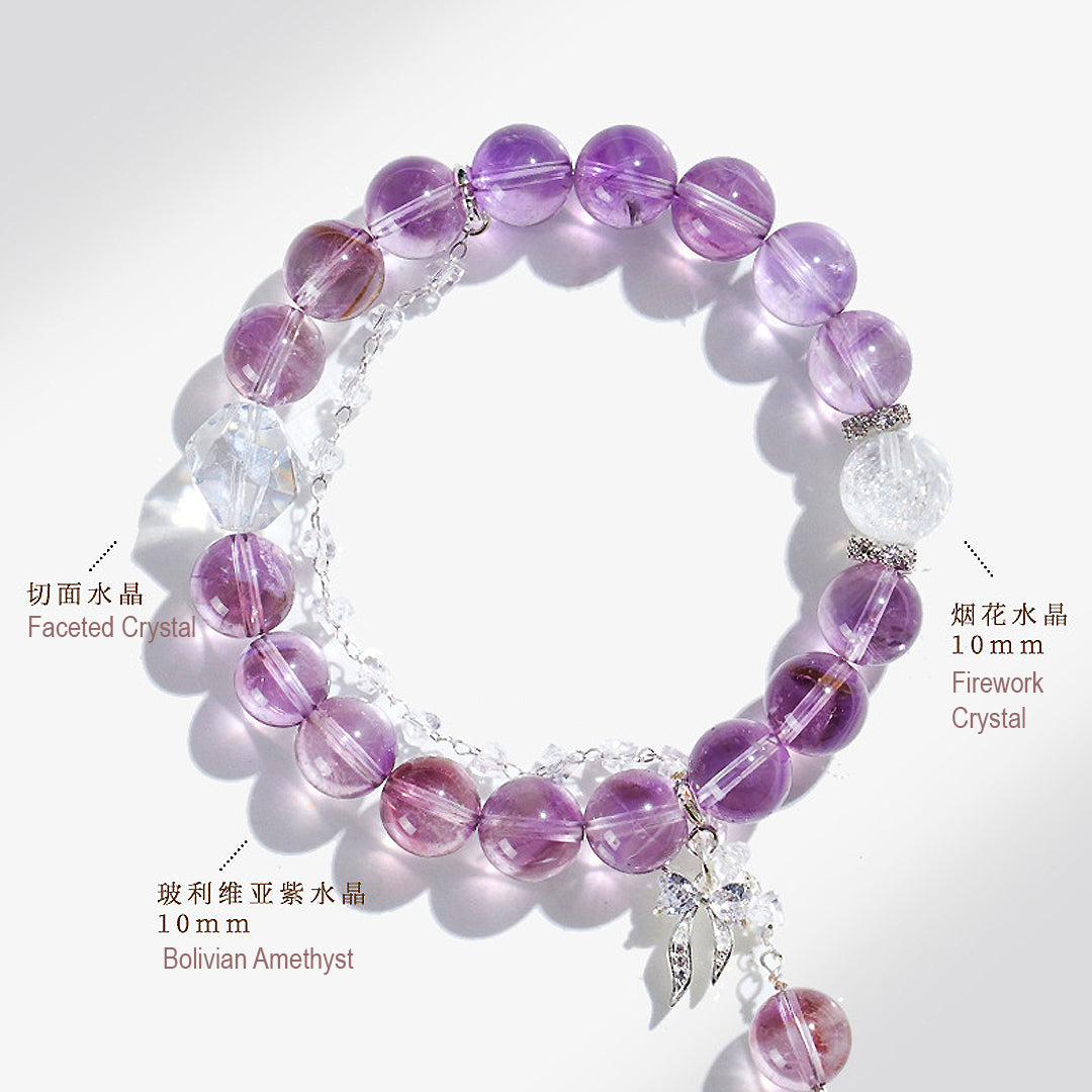 Purple Azestulite & Bolivian Amethyst Spiritual Growth Natural