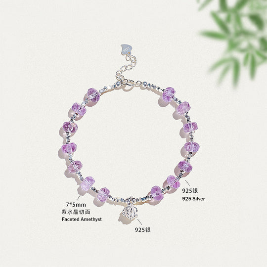 Amethyst Natural Crystal Bracelet | C191