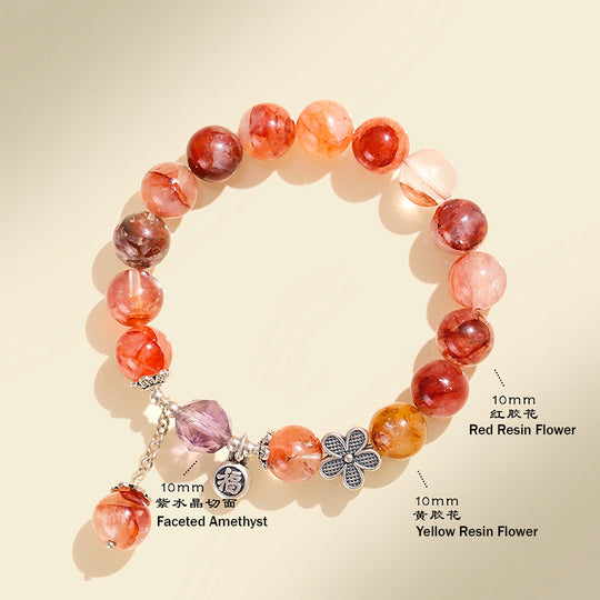 C199 - Red Resin Flower