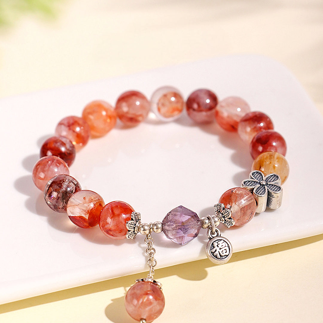 C199 - Red Resin Flower