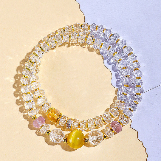 C205 - Clear Quartz, Amethyst & Tiger Eye
