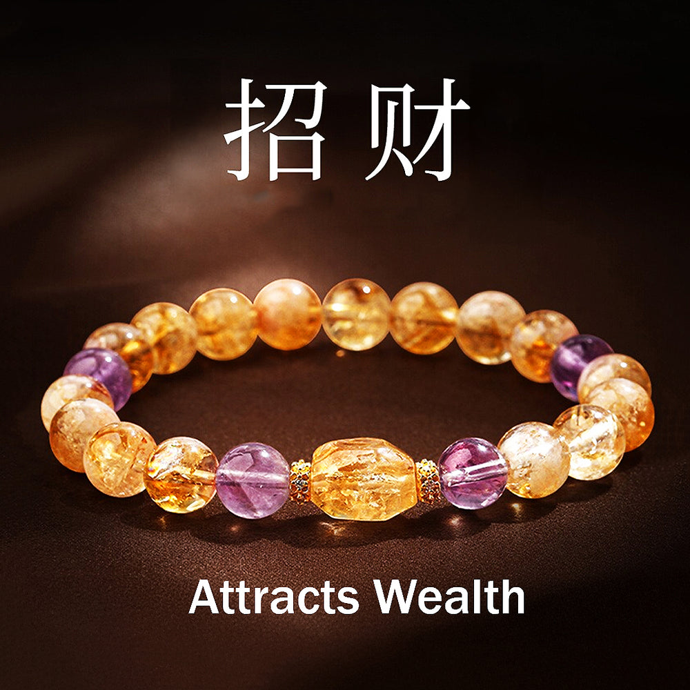 C213 - Citrine & Amethyst