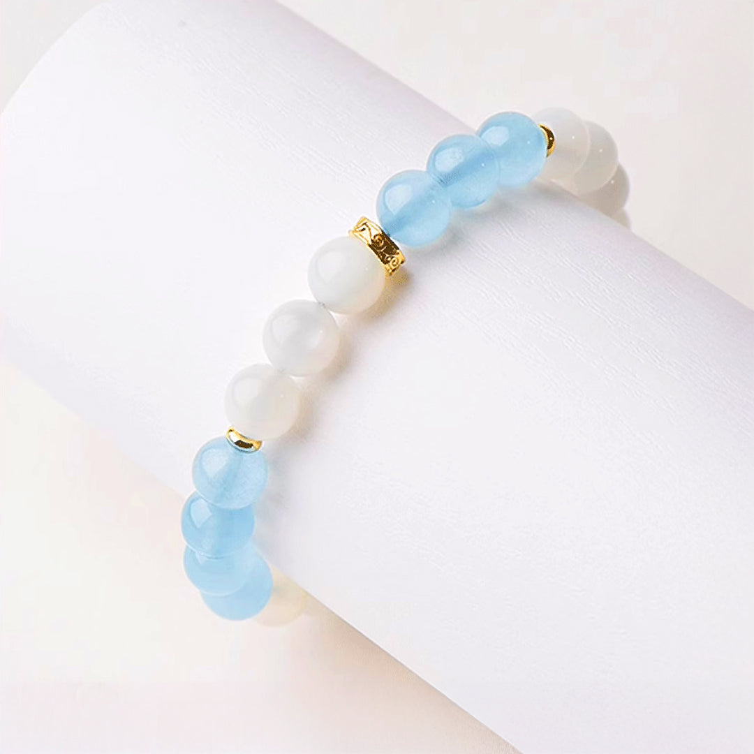 C215 - Aquamarine with White Moonstone