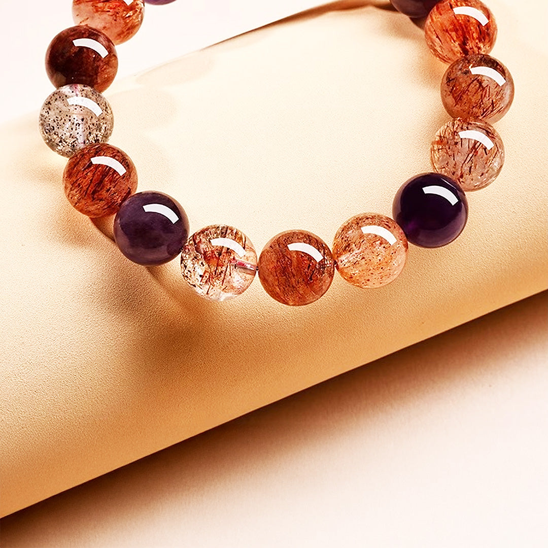 C226: The Super Seven Multi-Gem Crystal Bracelet