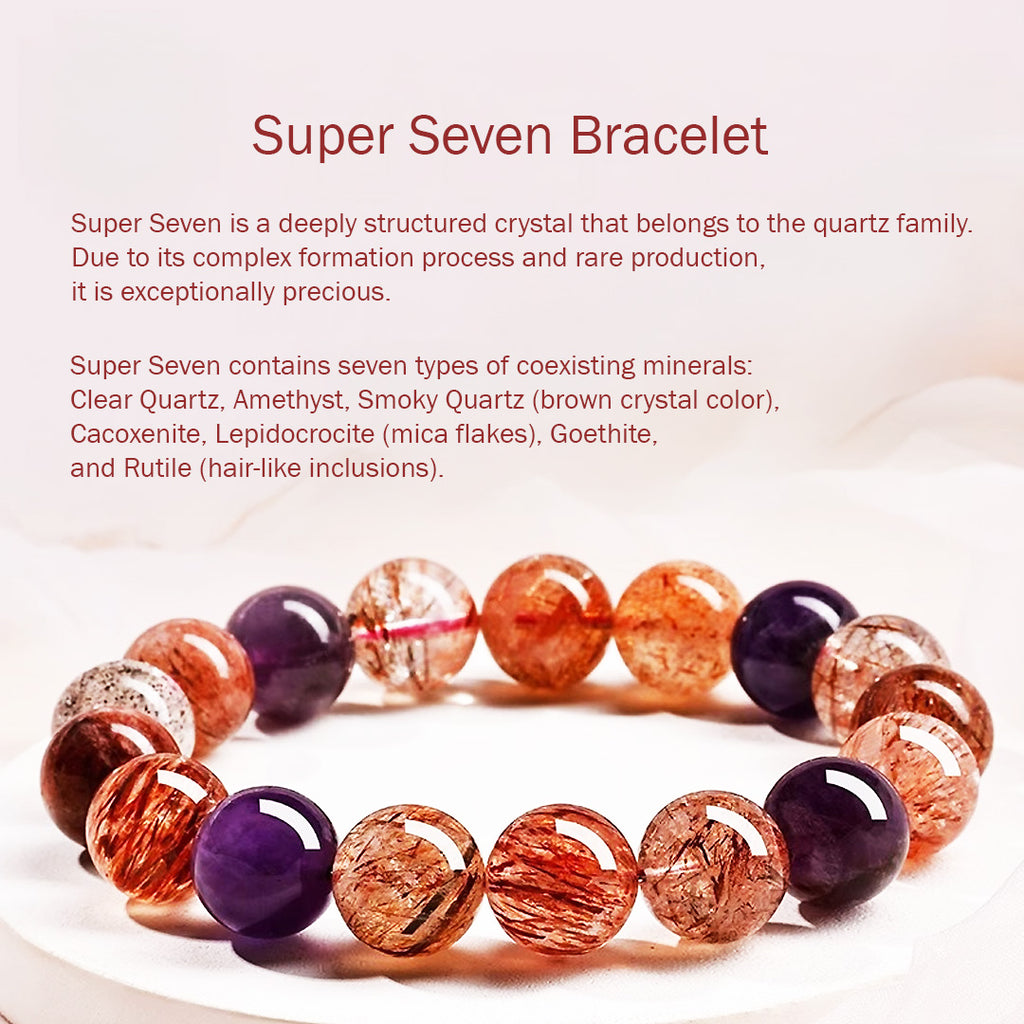 C226: The Super Seven Multi-Gem Crystal Bracelet – Tiara.com.sg