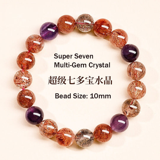 C226: The Super Seven Multi-Gem Crystal Bracelet