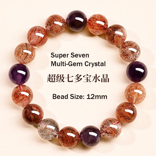 C226: The Super Seven Multi-Gem Crystal Bracelet