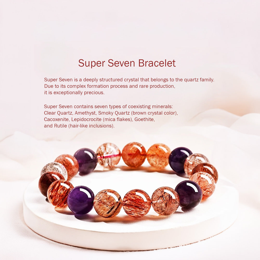 C226: The Super Seven Multi-Gem Crystal Bracelet