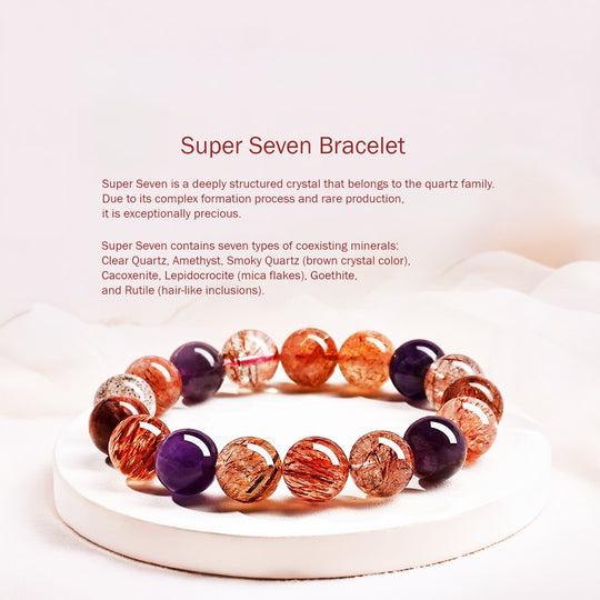C226: The Super Seven Multi-Gem Crystal Bracelet
