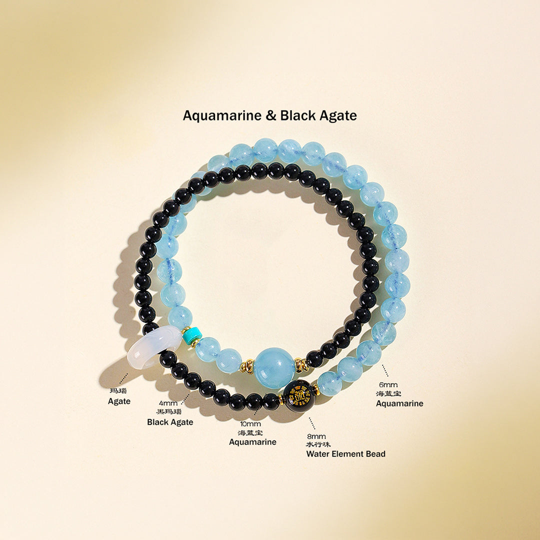 Five Elements Double-Layer Natural Crystal Bracelet | C239
