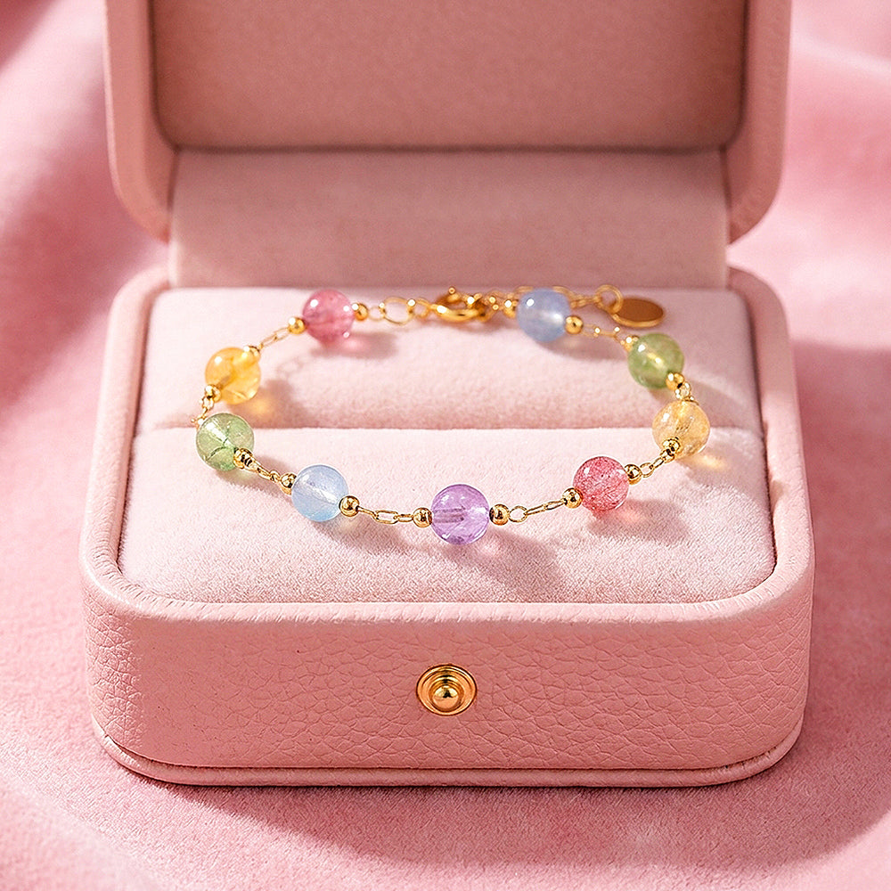 Multi-Crystal Bead Bracelet | C264