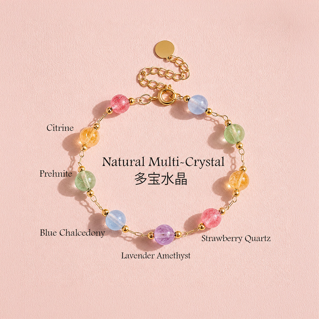 Multi-Crystal Bead Bracelet | C264