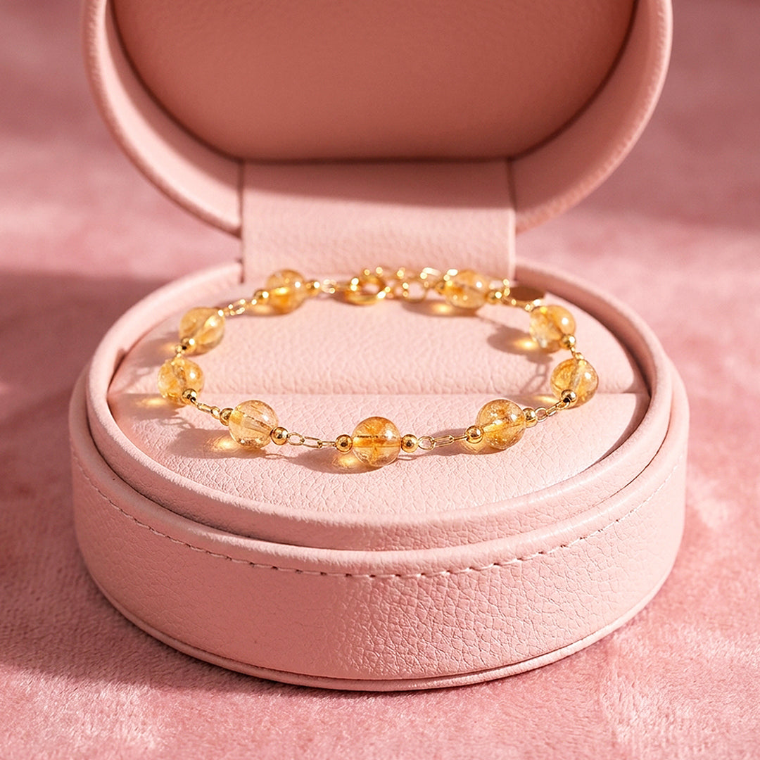 Citrine Bead Bracelet | C266