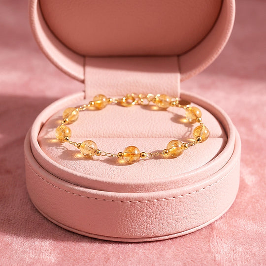 Citrine Bead Bracelet | C266