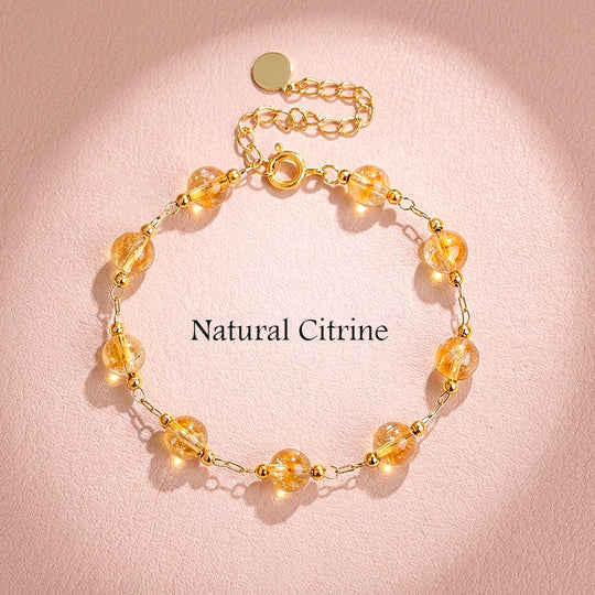Citrine Bead Bracelet | C266