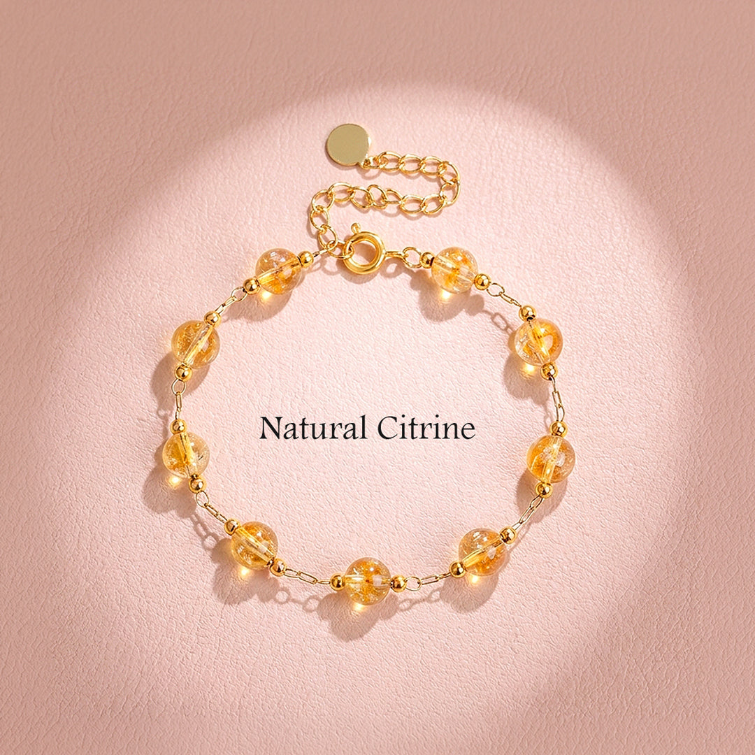 Citrine Bead Bracelet | C266