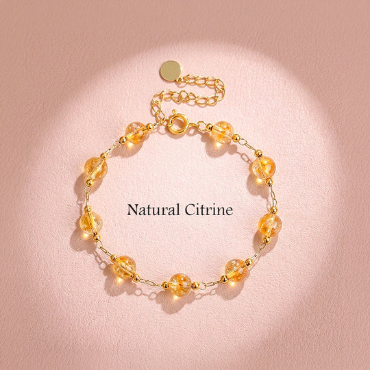 Citrine Bead Bracelet | C266