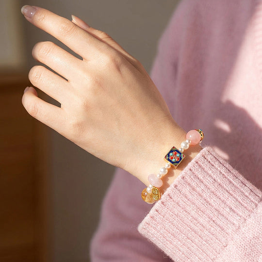 Rose Quartz, Blue Moonstone, Yellow Quartz &amp; Yanyuan Agate | C269