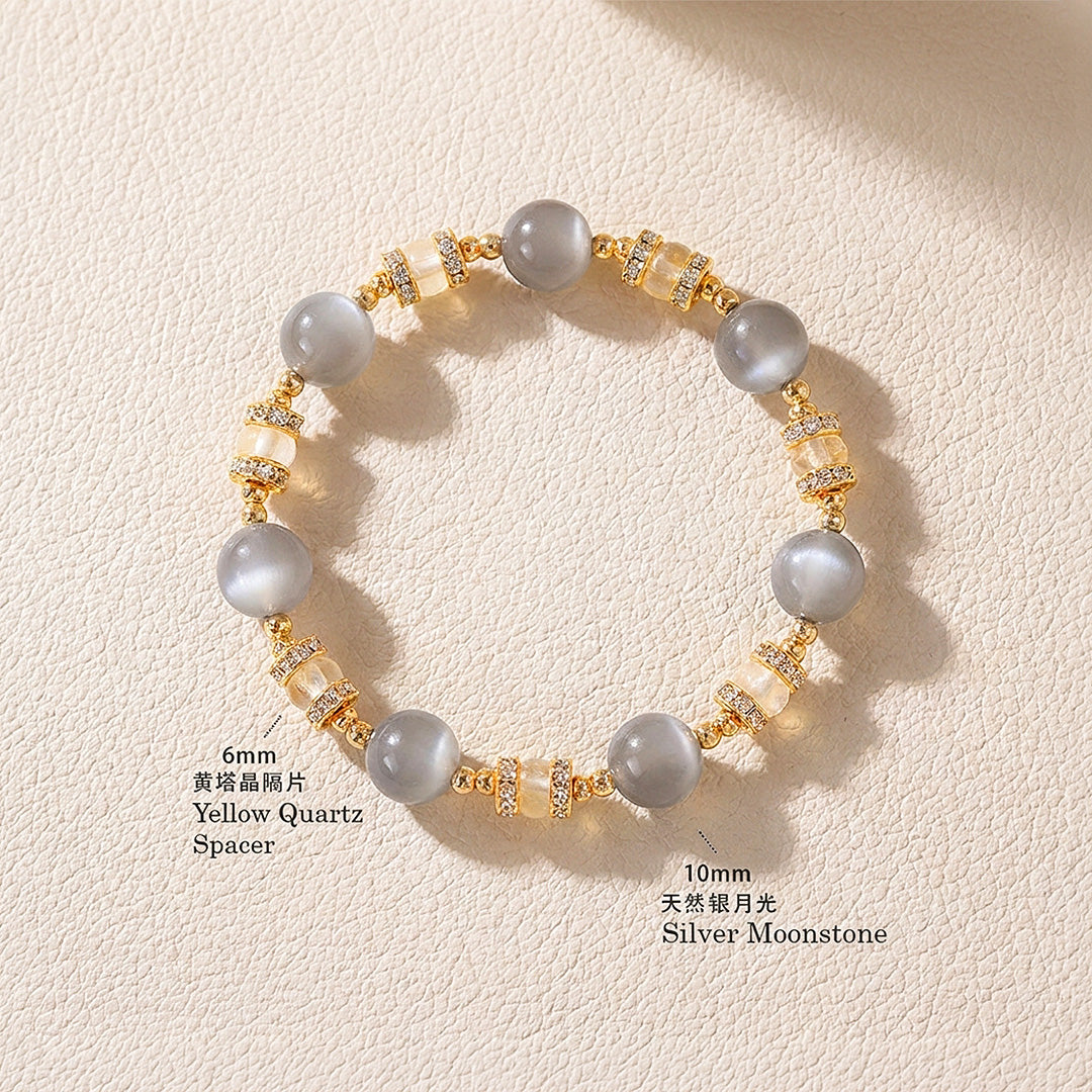 Silver Moonstone &amp; Yellow Quartz | C270