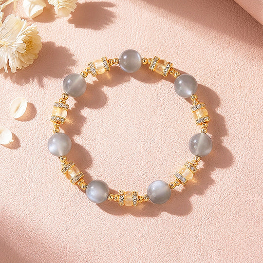 Silver Moonstone &amp; Yellow Quartz | C270