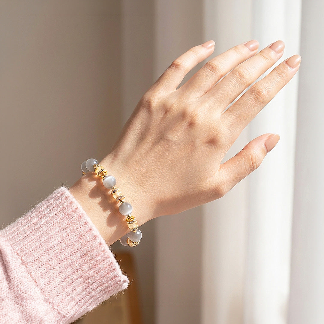 Silver Moonstone &amp; Yellow Quartz | C270