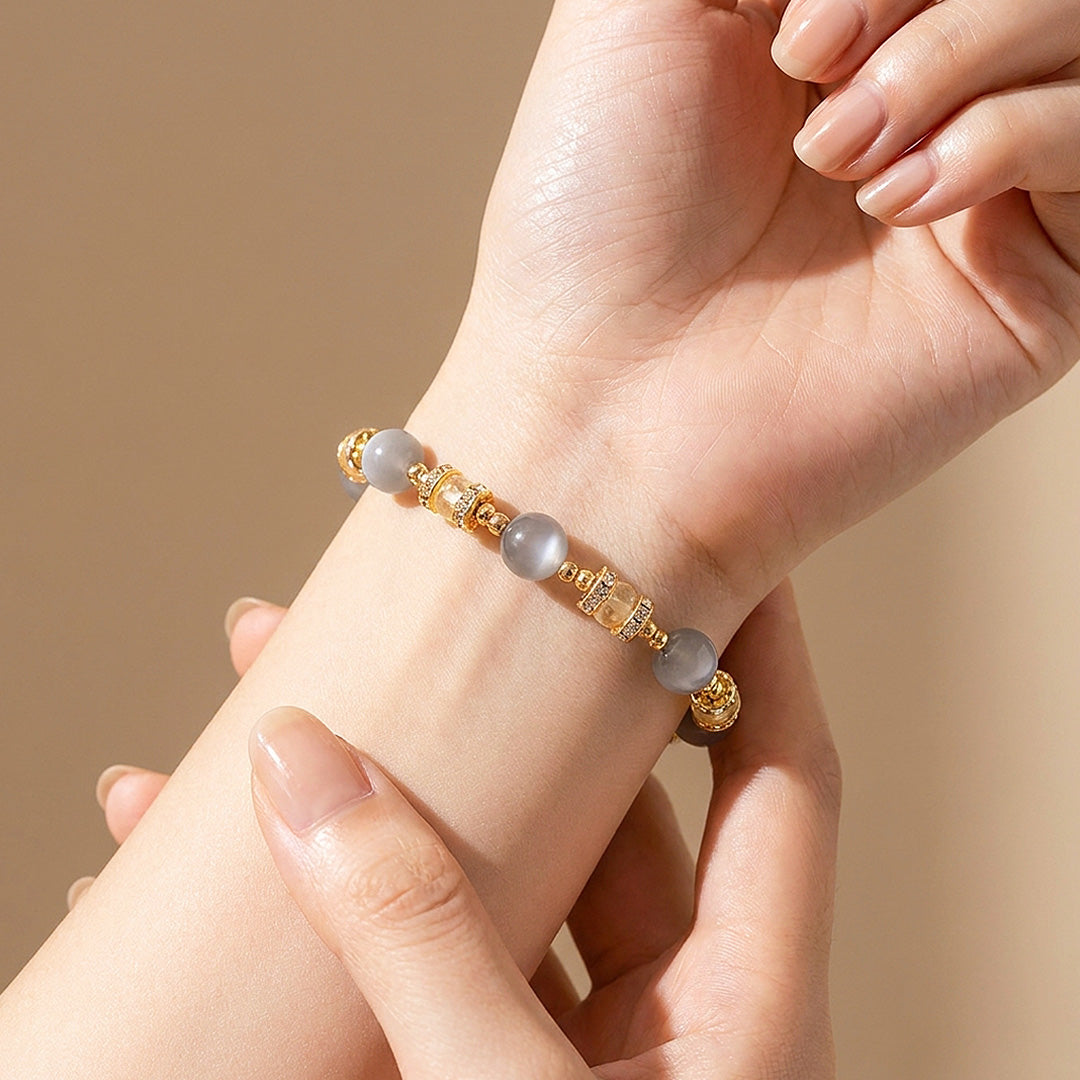 Silver Moonstone &amp; Yellow Quartz | C270