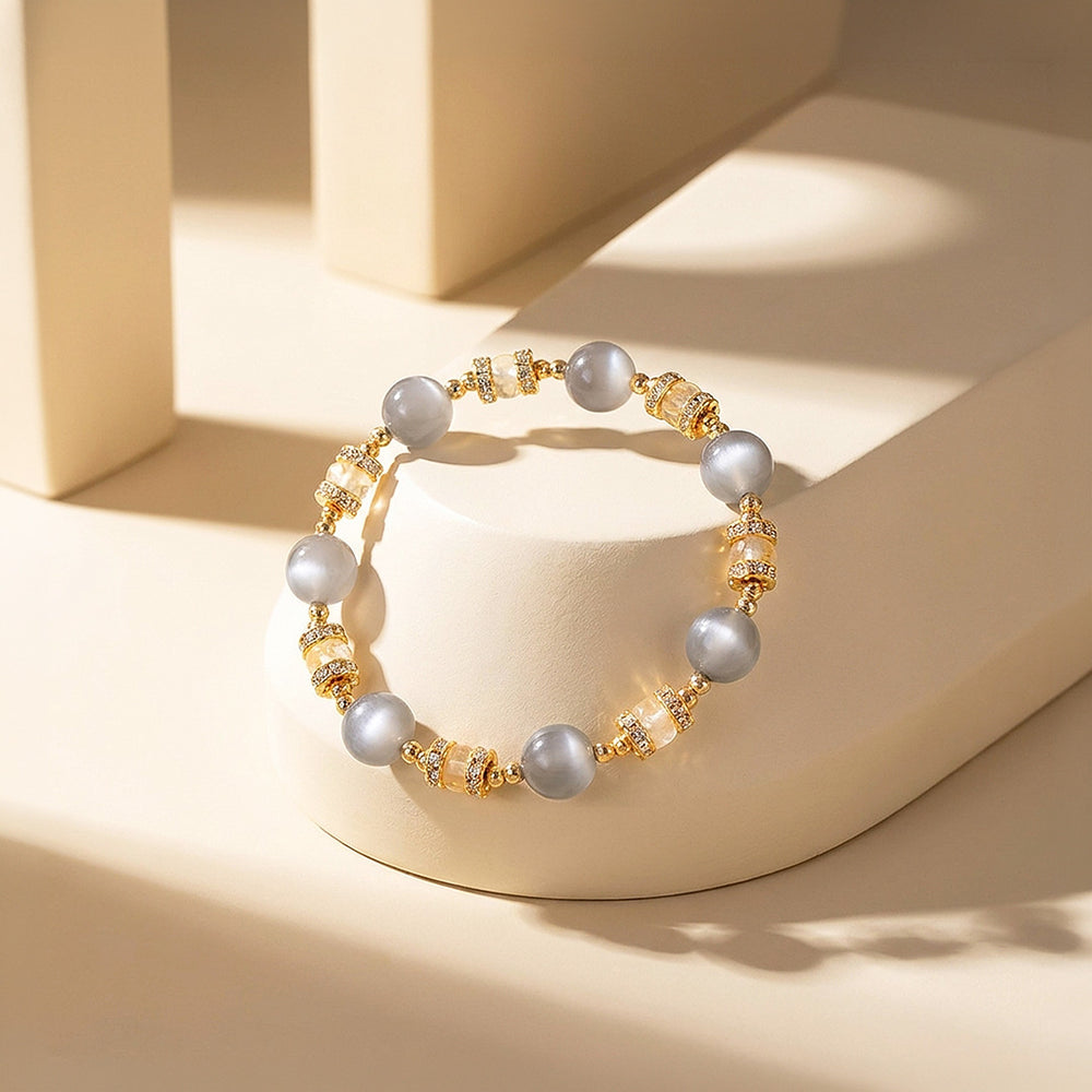 Silver Moonstone & Yellow Quartz | C270