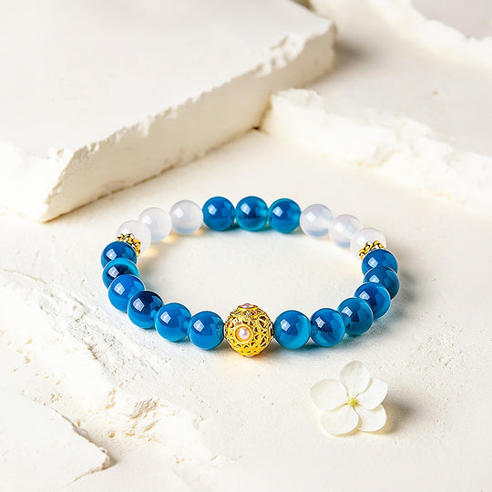 Sugar-Heart Agate &amp; White Agate | C272