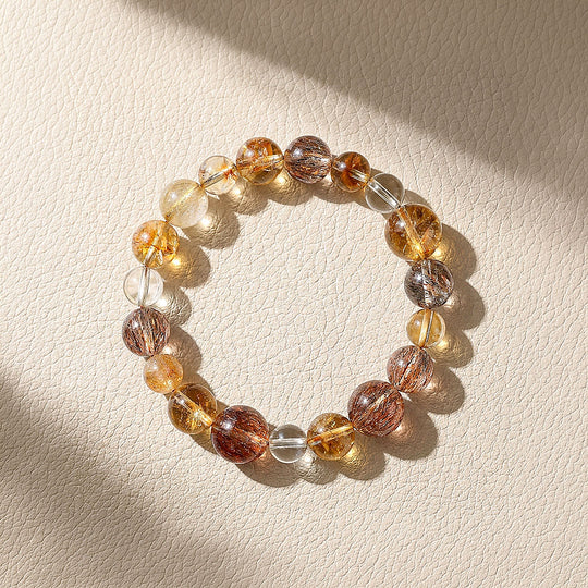 Black Gold Super Seven, Citrine &amp; Golden Rutilated Quartz | SKU: C275